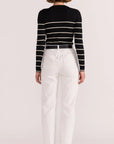 STAPLE THE LABEL FREYA STRIPE KNIT TOP