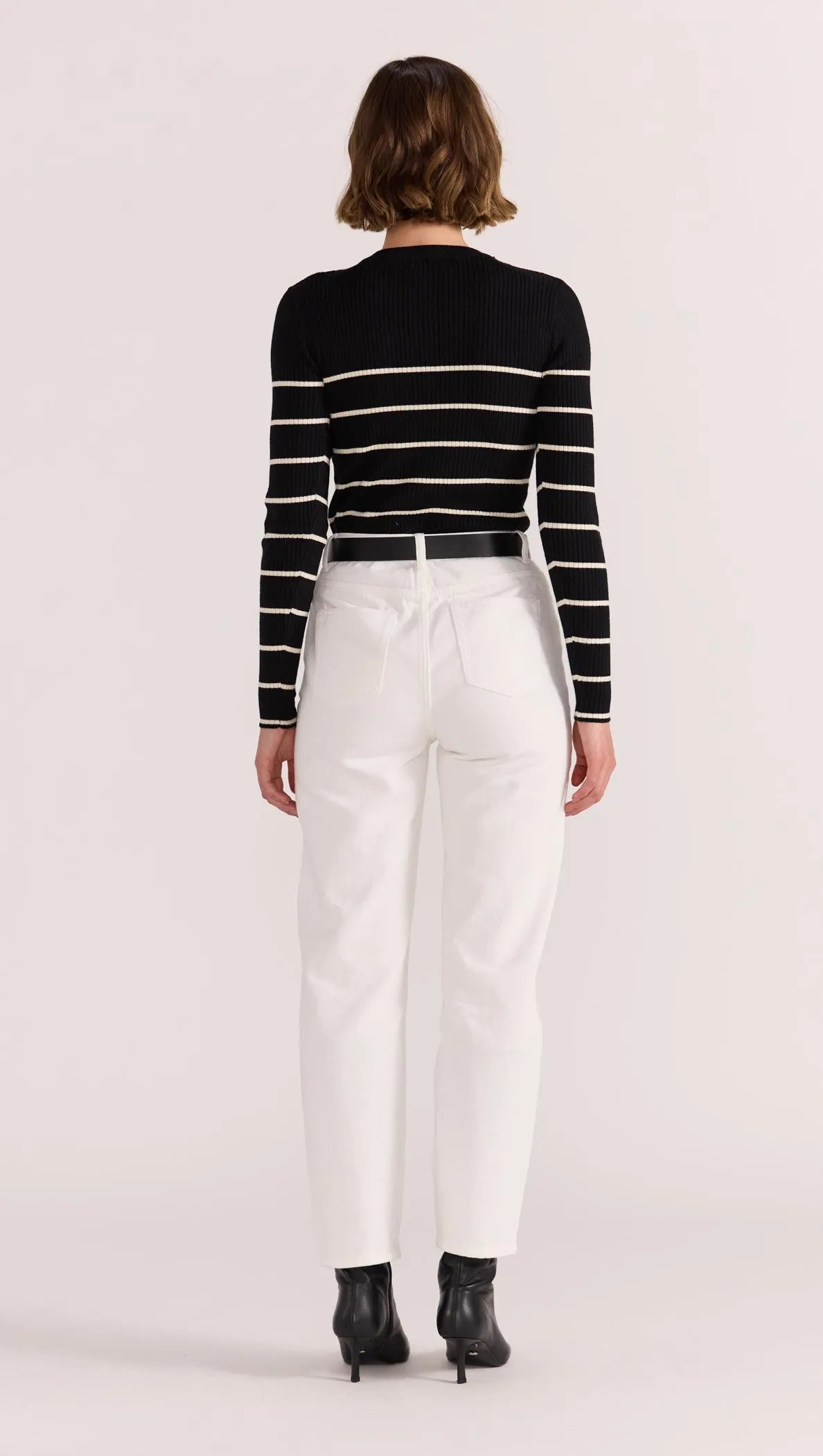 STAPLE THE LABEL FREYA STRIPE KNIT TOP