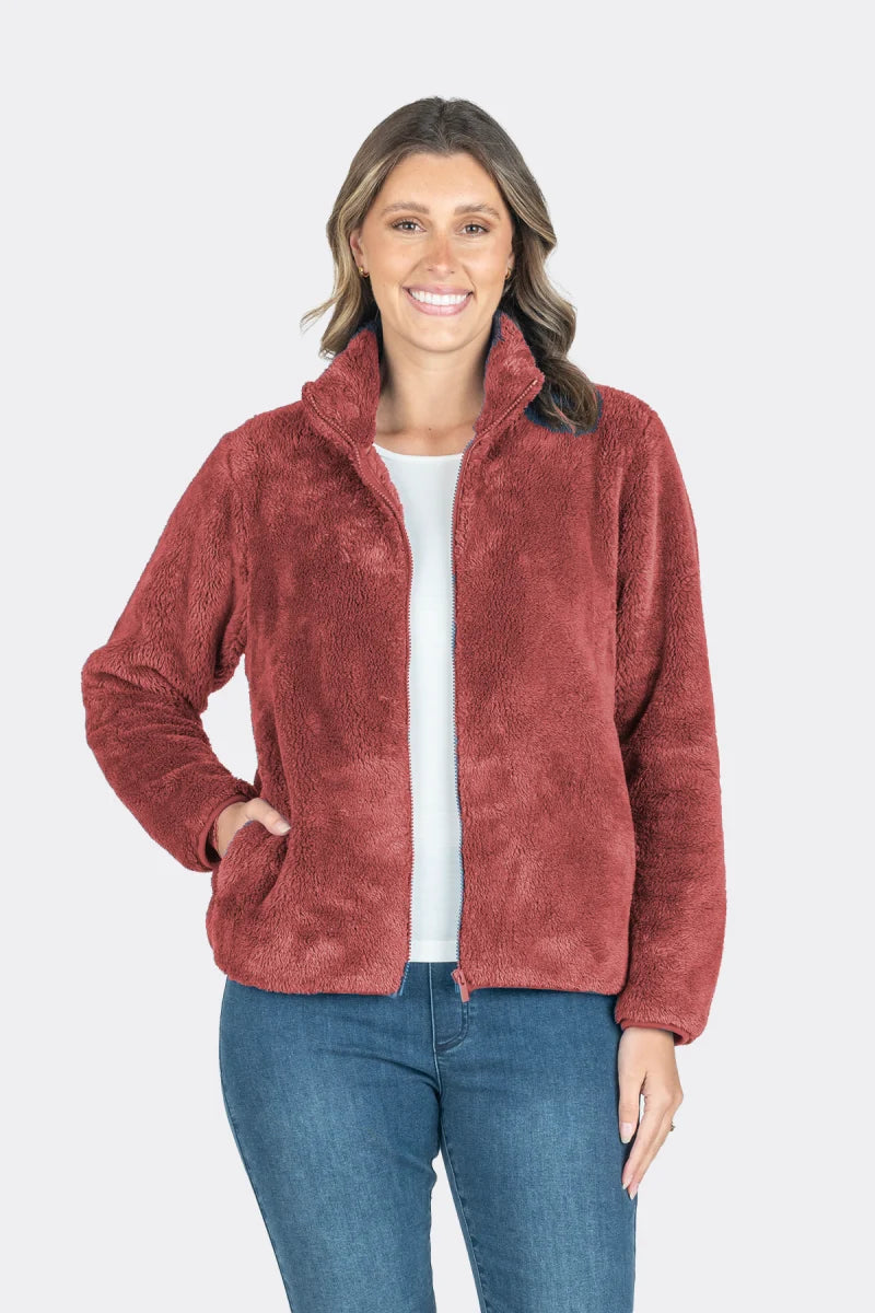 RENOMA- Fluffy Zip Up Jacket