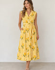 HOLMES & FALLON - lemon dress - yellow stripe