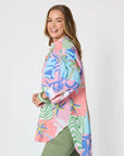 THREADZ - Urban Jungle Print Shirt - Musk Multi