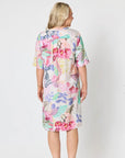 GORDON SMITH - Floral Print Dress - Pink Multi