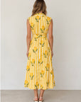 HOLMES & FALLON - lemon dress - yellow stripe