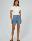 ALL ABOUT EVE - Bobby Cut Off Short - Light Blue