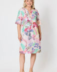 GORDON SMITH - Floral Print Dress - Pink Multi
