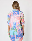 THREADZ - Urban Jungle Print Shirt - Musk Multi