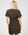 ALL ABOUT EVE - Emelia Skater Dress - Brown