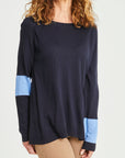GORDON SMITH - Stripe Back Knit Jumper