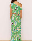 MINK PINK - Green Floral Crop Zoe Top