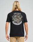 MAD HUEYS -  Kraken Port Hole SS Tee.  Black