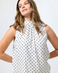 STELLA & GEMMA - Ramone Blouse - White / Black