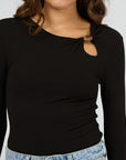 SILENT THEORY - Atlas Long Sleeve Top - Black