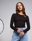 SILENT THEORY - Atlas Long Sleeve Top - Black