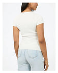 ALL ABOUT EVE - Olive Knit Top - White