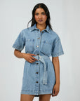 ALL ABOUT EVE - Sunny Denim Dress - Light Blue