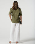 GOONDIWINDI - Frill Shirt - Sage Green