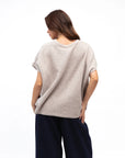 LABEL OF LOVE - Palm Embroidered Knit - Natural