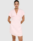 STAPLE THE LABEL - Avella Mini Dress - Rose Pink