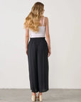 HOLMES & FALLON - Wide Leg Pant with elastic waist - Black