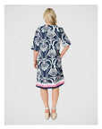 GORDON SMITH - Riviera Print Dress - Navy/White