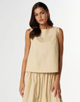 CLOTH + PAPER + SCISSORS - Shell Top - Safari