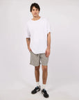 SILENT THEORY - Stripe Linen Short - Navy