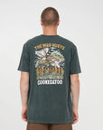 THE MAD HUEYS - Goon Cookedatoo SS Tee - Pine Green Washed