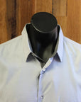 A K DEMIRE- Fashion Dress Shirt Diamond Dobby Pattern.