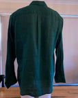 MECHMOTO- Men's Linen Shirt. Green