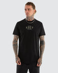 KISS CHACEY - Black Division Dual Curved Tee - Black