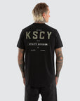 KISS CHACEY - Black Division Dual Curved Tee - Black