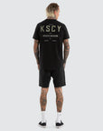 KISS CHACEY - Black Division Dual Curved Tee - Black