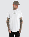 KISS CHACEY - Division Dual Curved Tee - White