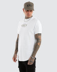 KISS CHACEY - Division Dual Curved Tee - White
