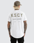 KISS CHACEY - Division Dual Curved Tee - White