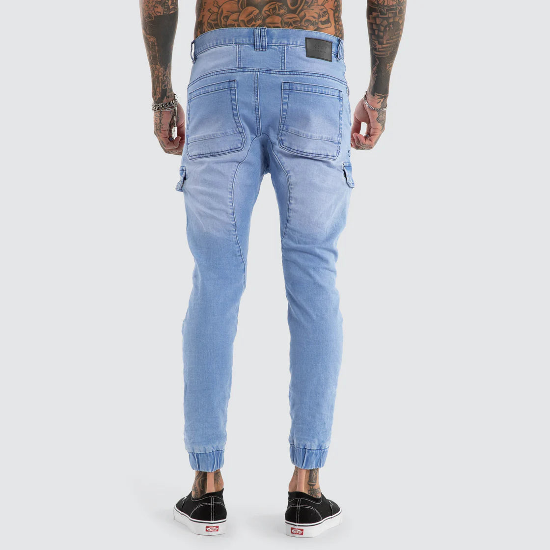 NENA AND PASADENA-  KISS CHACEY Salem Cargo Jogger Crystal Blue