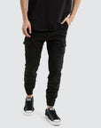 NENA AND PASADENA -  KISS CHACEY Salem Cargo Jogger.  Vintage Black