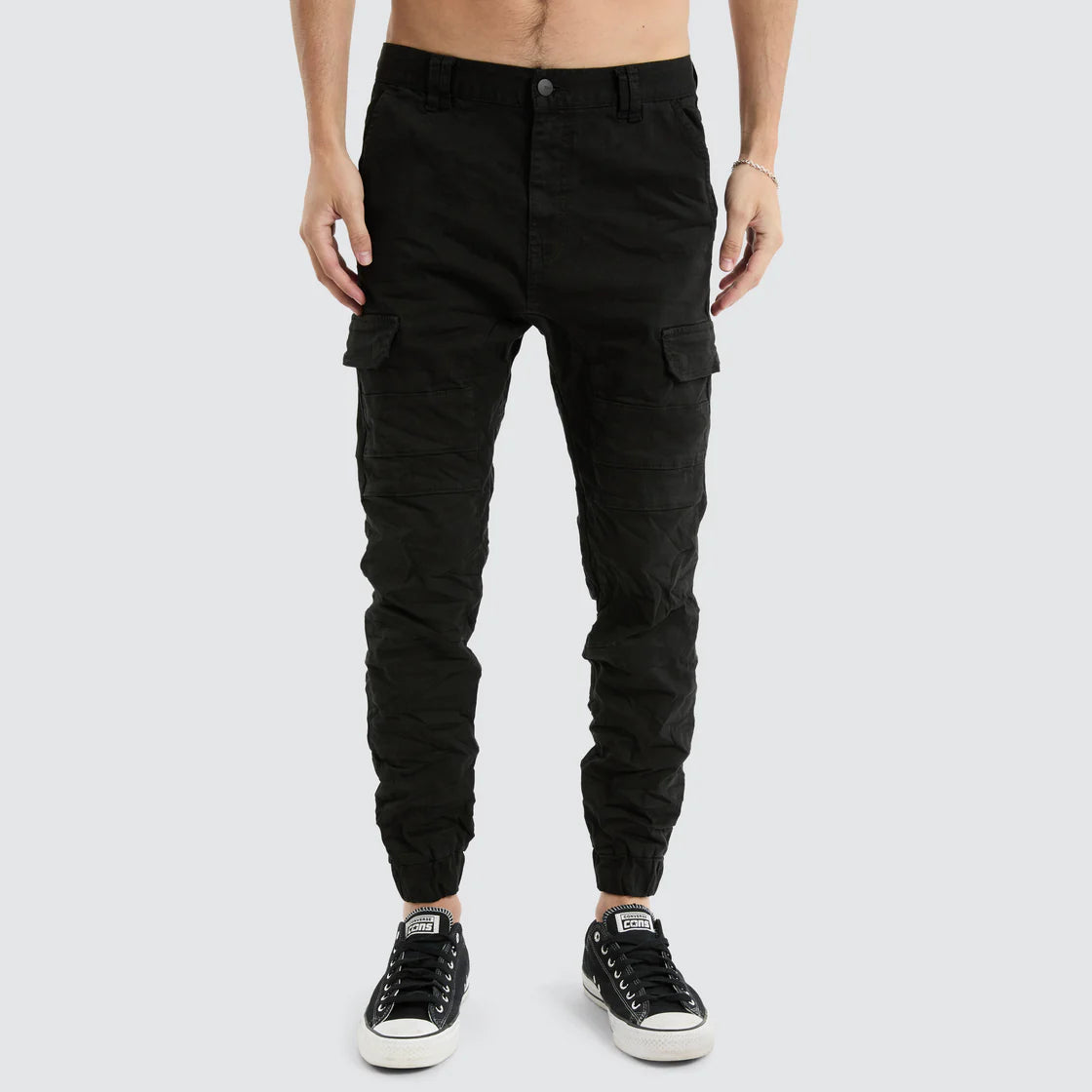 NENA AND PASADENA -  KISS CHACEY Salem Cargo Jogger.  Vintage Black