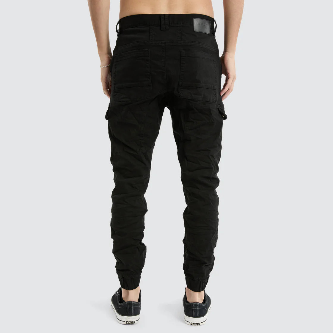 NENA AND PASADENA -  KISS CHACEY Salem Cargo Jogger.  Vintage Black