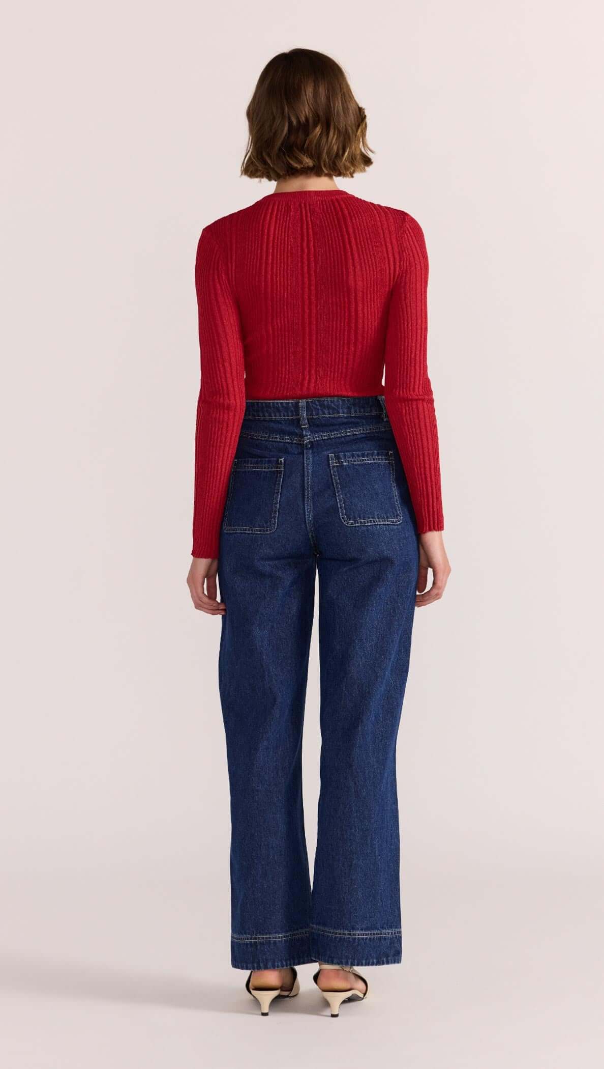 STAPLE THE LABEL- Luna Ribbed Knit Top