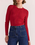 STAPLE THE LABEL- Luna Ribbed Knit Top