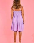 GO GIRL- Ellie Short Dress- Lilac