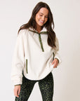 CARTEL AND WILLOW- Mattie Pullover. Cream/Khaki