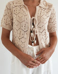 SILENT THEORY - Nina Crochet Top