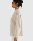 ORTC - Ava High Neck Jumper - Bone