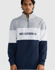 ORTC - Classic Logo Quarter Zip - Grey Marle & Navy
