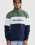 ORTC - Classic Logo Quarter Zip - Olive and Navy