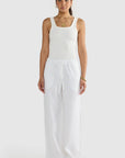 ORTC - Luna Linen Pants. White