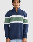 ORTC - Triple Panel Quarter Zip - Navy and Olive