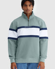 ORTC - Triple Panel Quarter Zip - Seafoam & White